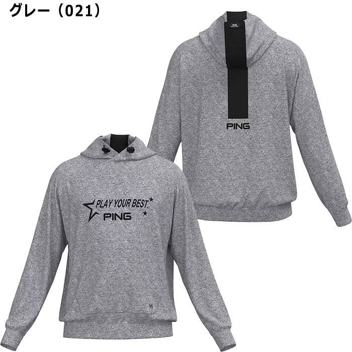 PING ピン ゴルフ ジャガードダンボールニットスウェット