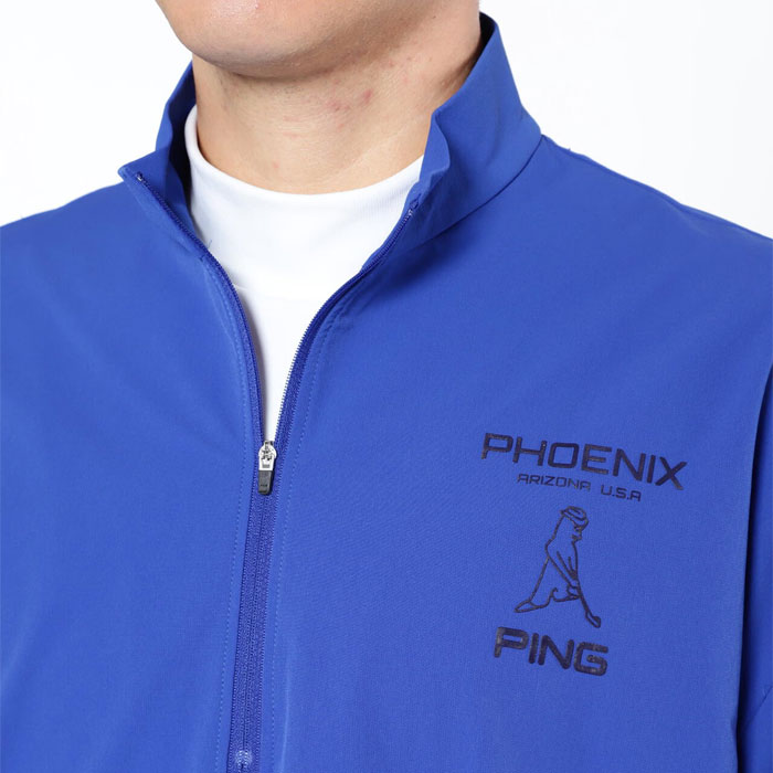 PING（ピン） ゴルフ 半袖 ハーフジップ ブルゾン 621-4220805 ゴルフ