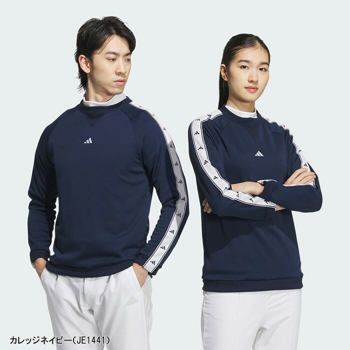 GFORE レディース ゴルフ クルーネック 長袖 ジャケット - ダークブルー アディダス ゴルフ 長袖 フリース クルーネック プルオーバー
