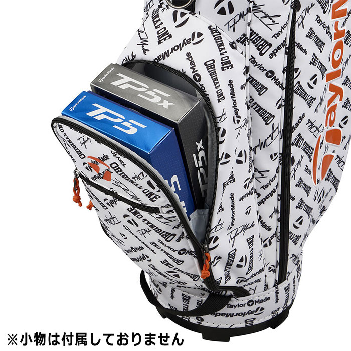 【オールレザー✨】テーラーメイド 本革 キャディバッグ 黒×ブロンズ カート型 テーラーメイド オーステック キャディバッグ UN725 9.5型 47