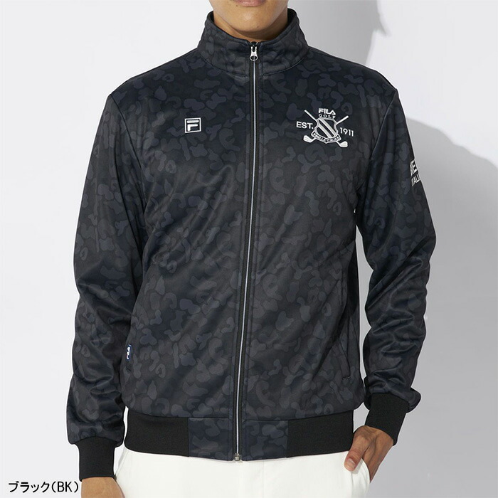 FILA GOLF フィラ ゴルフ 長袖 フルジップ ブルゾン カモ柄