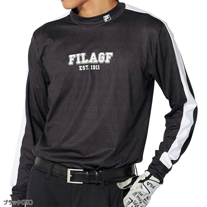 FILA GOLF フィラ ゴルフ 長袖 モックネックシャツ 裏起毛 メンズ 784 FILA GOLF フィラ ゴルフ 長袖 モックネックシャツ 裏起毛 メンズ 784