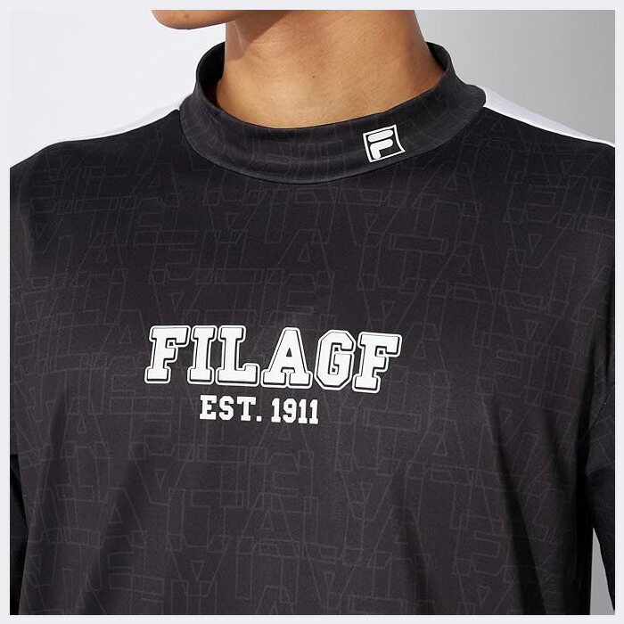 FILA GOLF フィラ ゴルフ 長袖 モックネックシャツ 裏起毛 メンズ 784