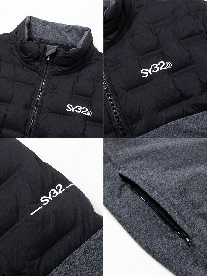 SY32 by SWEET YEARS 長袖 フルジップ ハイブリッド ストレッチ