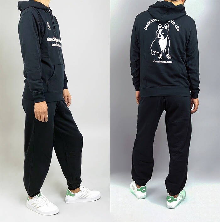 【クラウディオパンディアーニ】フットサル セットアップ サッカー L グレー×黒 クラウディオパンディアーニ】フットサル セットアップ サッカー