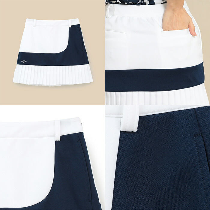 Callaway（キャロウェイ） レディース ダンボールスウェット裾プリーツ