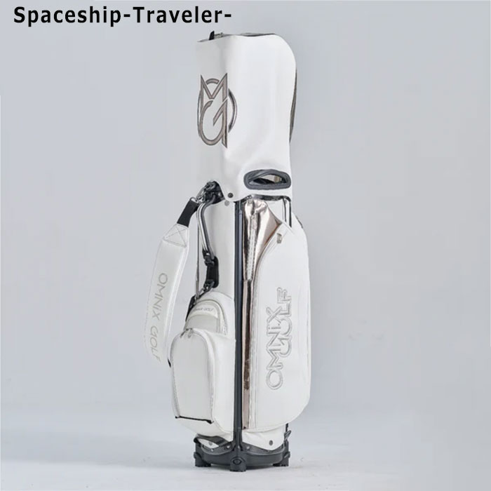 OMNIX/オムニックス ゴルフ キャディバッグ9型【ホワイト】美品！ オムニックスゴルフ（OMNIX GOLF）（メンズ）ゴルフ キャディ