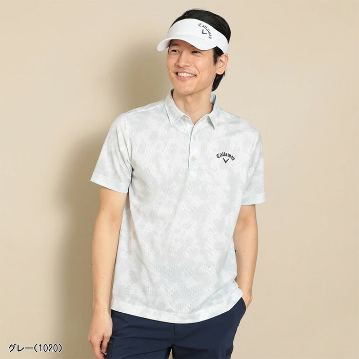 チャンピオン ゴルフ ポロシャツ ホワイト ドット XLサイズ CHAMPION GOLF チャンピオンゴルフ 襟付きパイル地 半袖Tシャツ