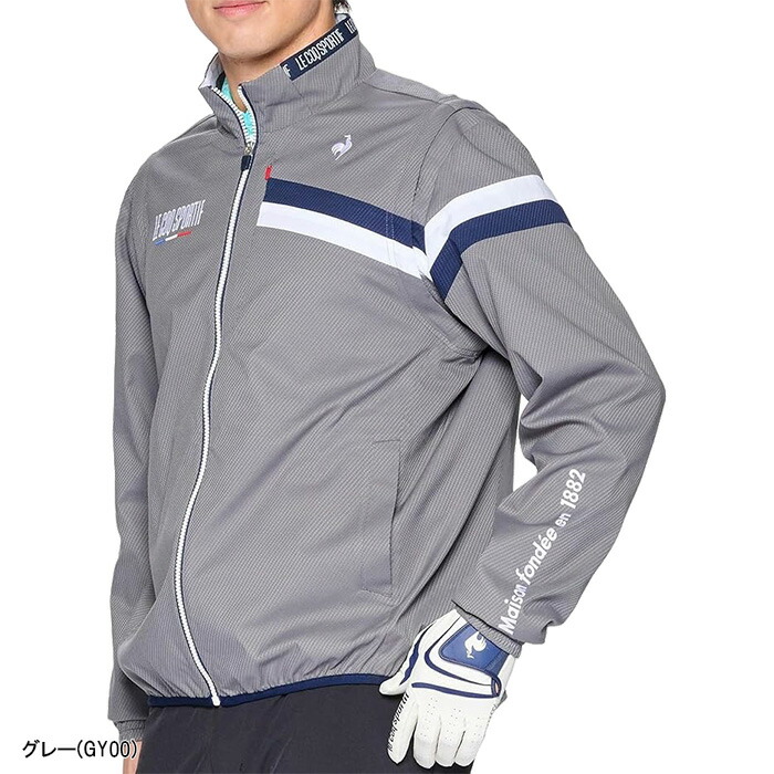 le coq sportif ゴルフジャケット L ネイビー　2WAY　ベスト le coq sportif ゴルフジャケット L ネイビー 2WAY ベスト