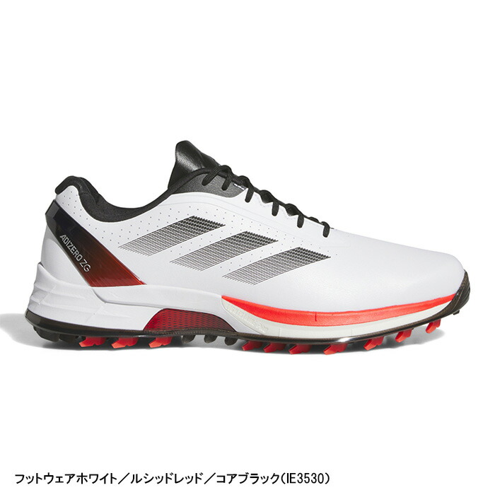 【新品未使用】adidas ゴルフシューズ ホワイト トリコロール26.5cm ADIDAS GOLF アディダス ゴルフ ゴルフシューズ アディゼロ ゼットジー