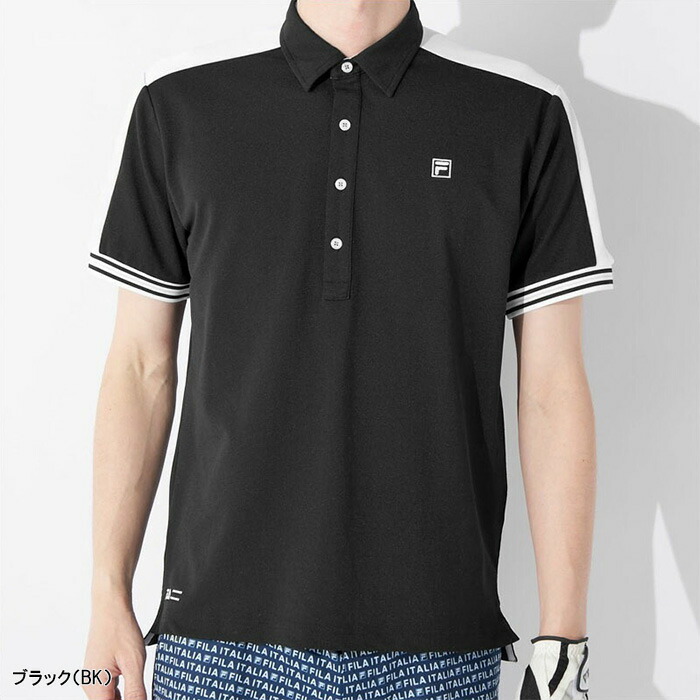 FILA GOLF フィラゴルフ 人気 デザイン ポロシャツ ゴルフ ウェア FILA フィラゴルフ 半袖 ポロシャツ メンズ ゴルフウェアFILA