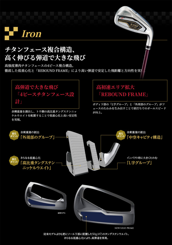 XXIO PRIME ダンロップ ゼクシオプライム13 アイアン 4本セット