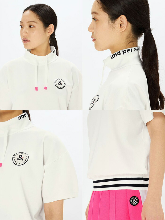 and per se（アンパスィ） 【レディース】アンパスィ 半袖 モック
