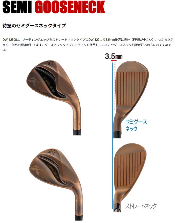 Dolphin Wedge キャスコ ドルフィン ウェッジ DW-125G Copper NS PRO