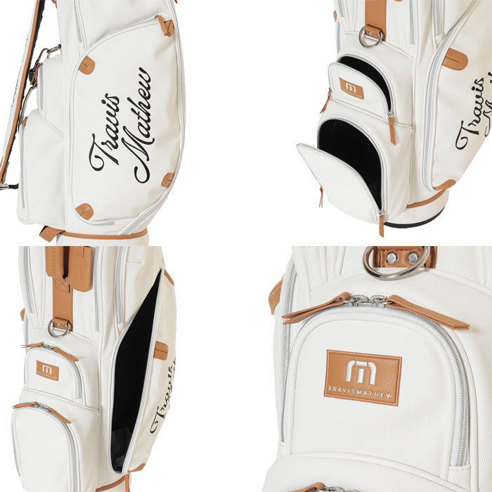 TRAVISMATHEW キャディバッグ ホワイト トラヴィスマシュー ゴルフ キャディバッグ PLAYERS カート