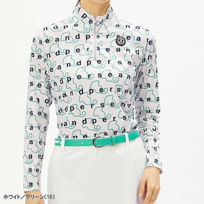 ✨極美品✨　and per se アンパスィ　長袖　フード付 and per se レディース アンパスィ 長袖 ハーフジップシャツ
