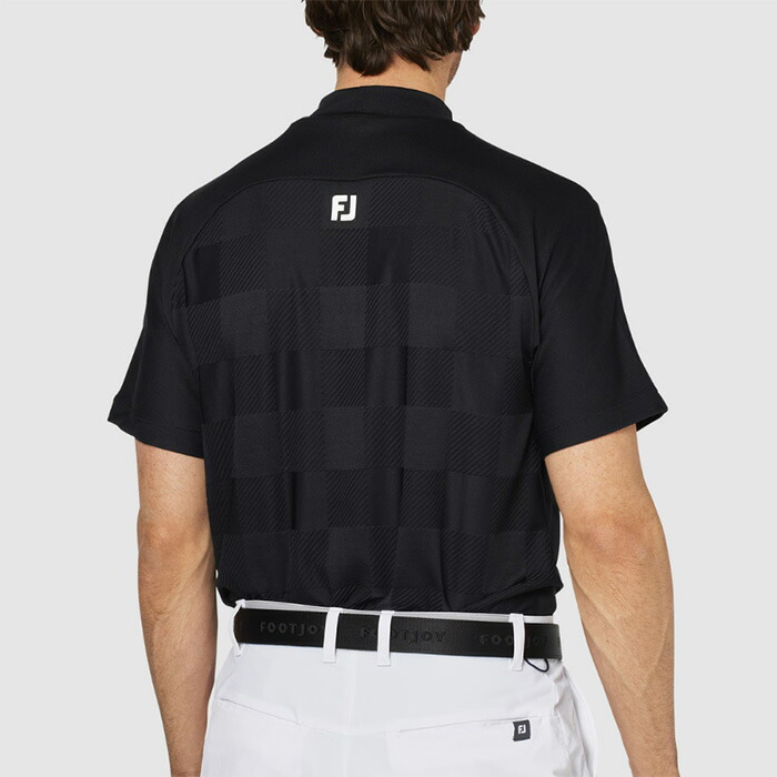 FootJoy フットジョイ 半袖 モックネックシャツ チェック