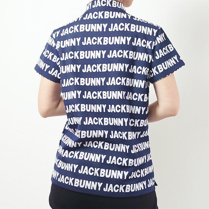Jack Bunny!!（ジャックバニー） レディース 半袖 ハーフジップシャツ