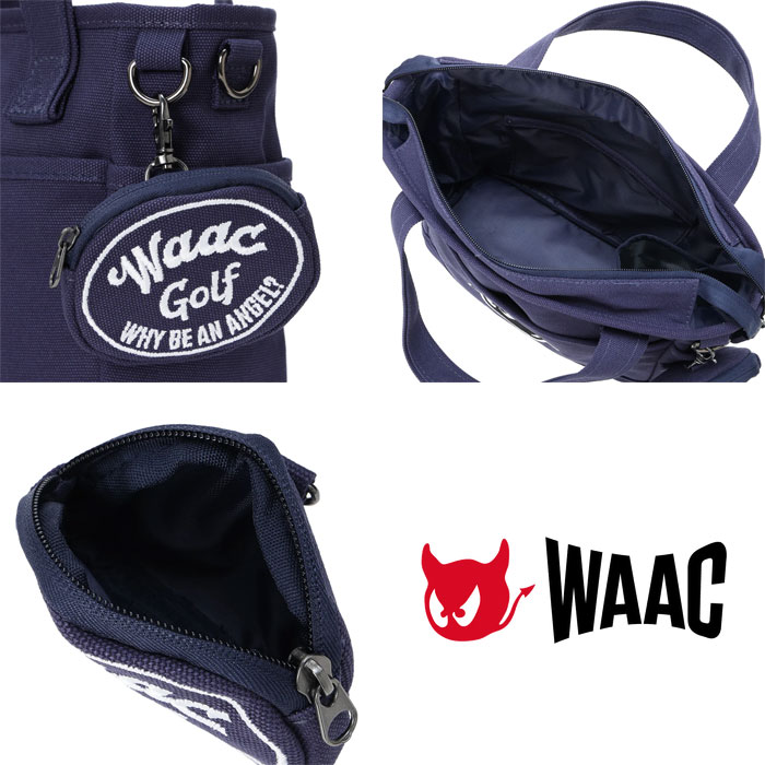 新品 WAAC 2way ゴルフバッグ 刺繍 ロゴ ミニトート - メルカリ