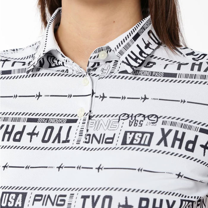 PING ピン　ロゴ ジャガード ワンピース レディース　ゴルフウェア　Lサイズ ピン(PING) ワンピース | レディースゴルフウェア通販【VIVID