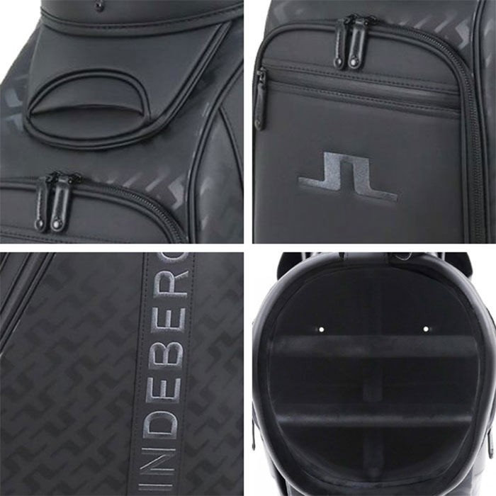 リンドバーグ キャディバック 限定 正規品 J LINDEBERG GOLF J.LINDEBERG J.リンドバーグ キャディバッグ メンズ 黒 10インチ