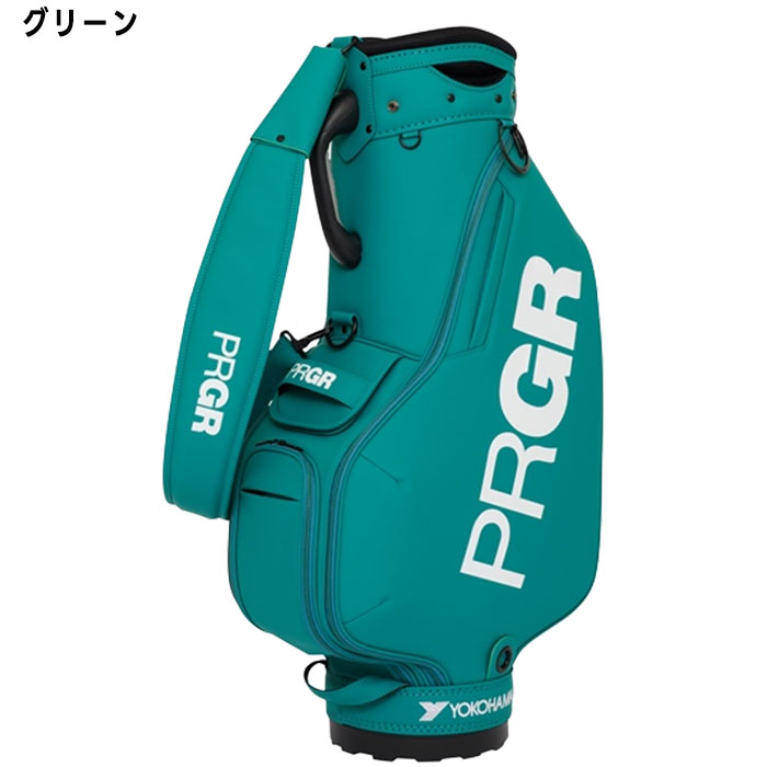 PRGR ゴルフバッグ ブラック　プロ仕様モデル　保温ドリンクホルダー付 PRGR ゴルフバッグ ブラック プロ仕様モデル 保温ドリンク