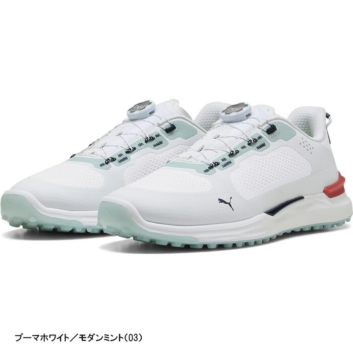【人気デザイン】未使用級 プーマ【29.5】ゴルフシューズ イグナイト 黒 ボア PUMA（プーマ） ゴルフシューズ イグナイト エレベート ディスク