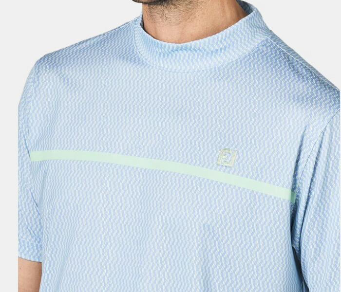 FootJoy フットジョイ 半袖 モックネックシャツ チェストライン