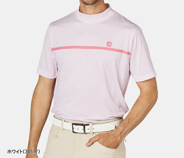 FootJoy フットジョイ 半袖 モックネックシャツ チェストライン
