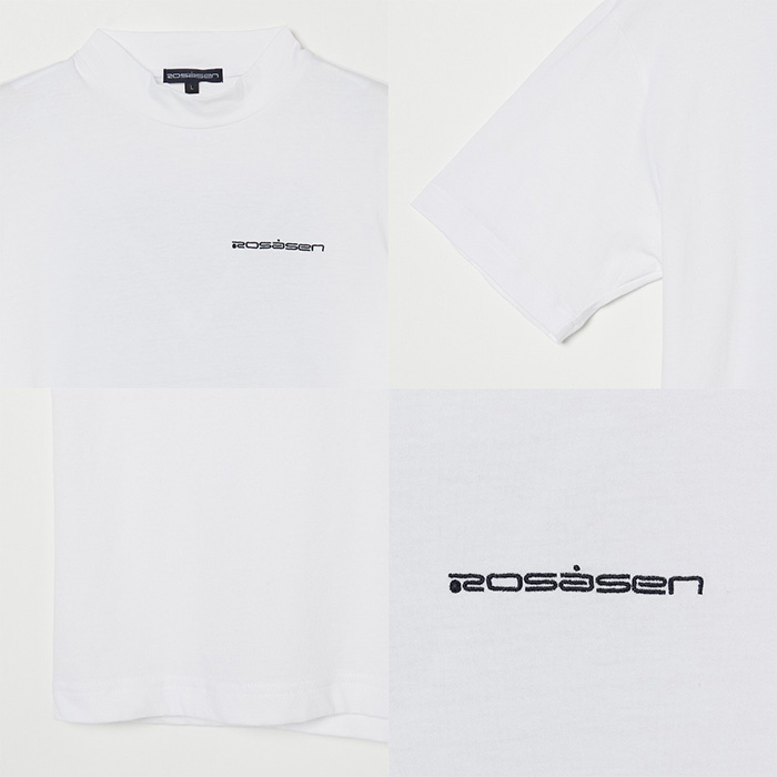 Rosasen（ロサーセン） 半袖 モックネックシャツ クール天竺 メンズ