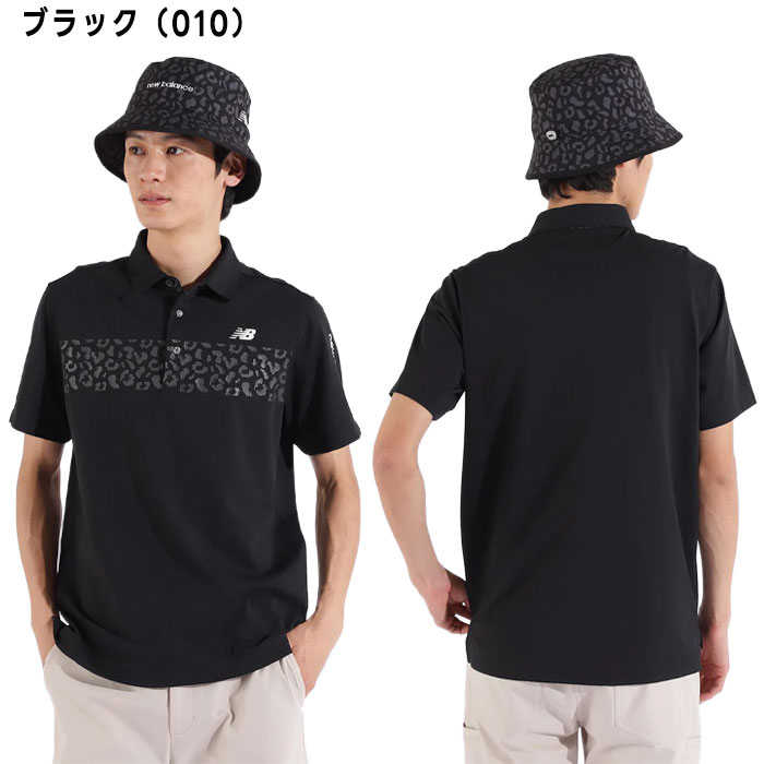 【美品】【6】NEW BALANCE GOLF 総柄 ゴルフウェア メンズ レオパード柄 半袖 カラーシャツ (MENS) | new balance golf