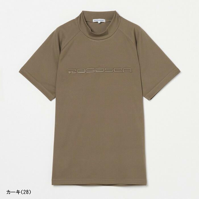 ROSASEN モックネック 半袖シャツ カーキ M Rosasen（ロサーセン） 半袖 モックネックシャツ A-Line 吸水速乾