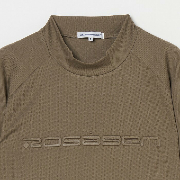 Rosasen（ロサーセン） 半袖 モックネックシャツ A-Line 吸水速乾