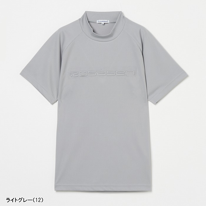 ロサーセン 半袖 モックネックシャツ A-Line 吸水速乾 メンズ 047-23441 トップス ゴルフウェア 2025年春夏モデル ROSASEN 春夏ウェア Rosasen（ロサーセン） 半袖 モックネックシャツ A-Line 吸水速乾