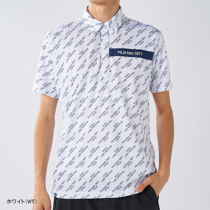 FILA GOLF フィラゴルフ 総柄 ロゴ 半袖 ポロシャツ ゴルフ ウェア 楽天市場】送料無料 フィラゴルフ 半袖 ポロシャツ メンズ