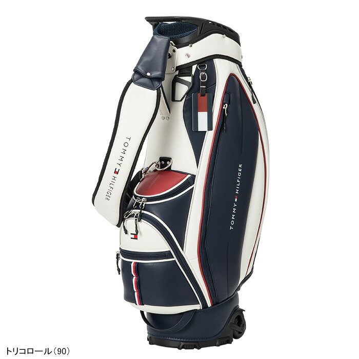 【限定値下げ】トミーヒルフィガー キャディバッグ　ローラーキャスター付き TOMMY HILFIGER GOLF（トミー ヒルフィガー ゴルフ） トミー