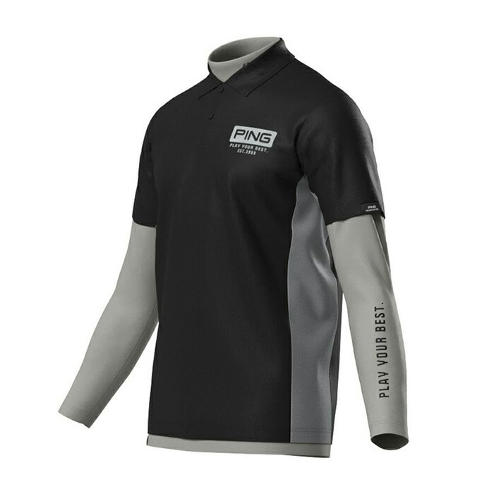 PING（ピン） アパレル レイヤードツインセット 半袖ポロシャツ 長袖