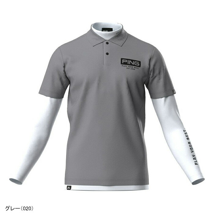 PING（ピン） アパレル レイヤードツインセット 半袖ポロシャツ 長袖
