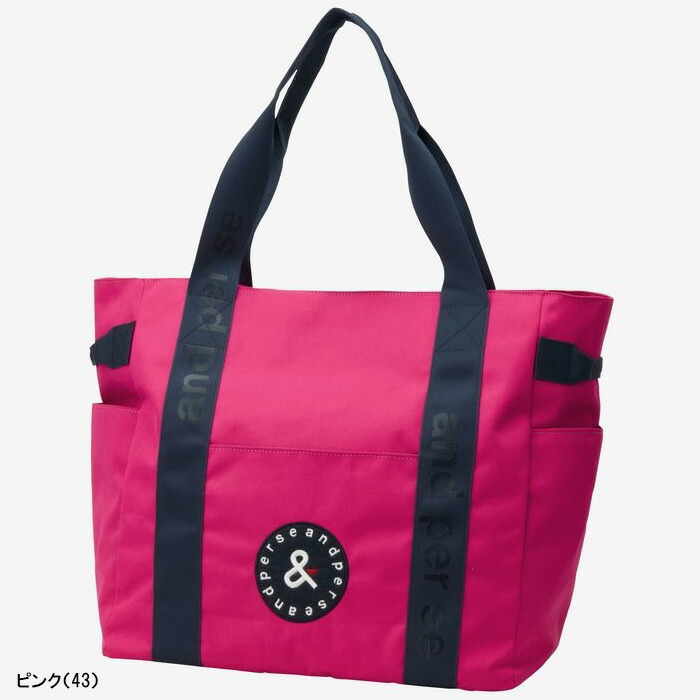 ☆お値下げ到しました☆ アンパスィ　BIGトートゴルフバッグ 超美品】アンパスィ ビッグトートバッグ ピンク×ネイビー ロッカー