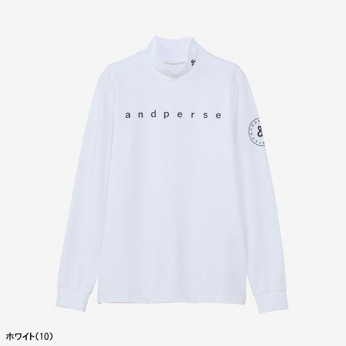 and per se（アンパスィ） レディース 長袖 モックネックシャツ