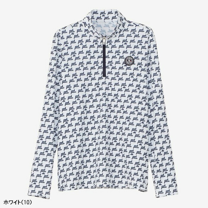 and per se（アンパスィ） レディース 長袖 ハーフジップシャツ SD3D