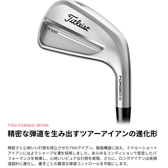 T-Series タイトリスト ゴルフ アイアン T100 Forged Irons 6本セット