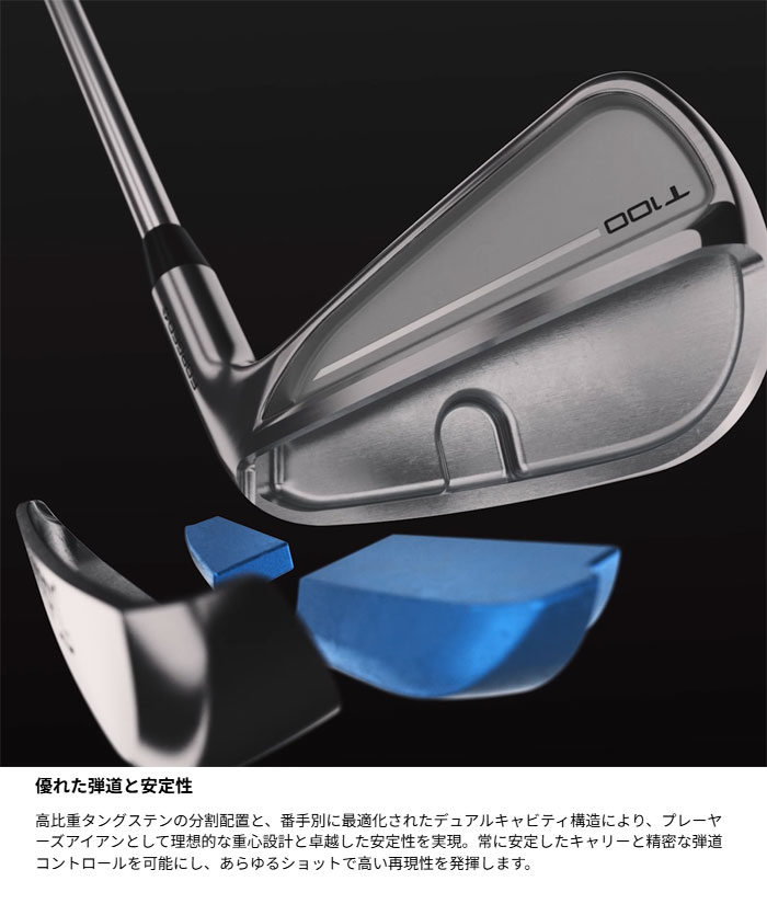 T-Series タイトリスト ゴルフ アイアン T100 Forged Irons 6本セット