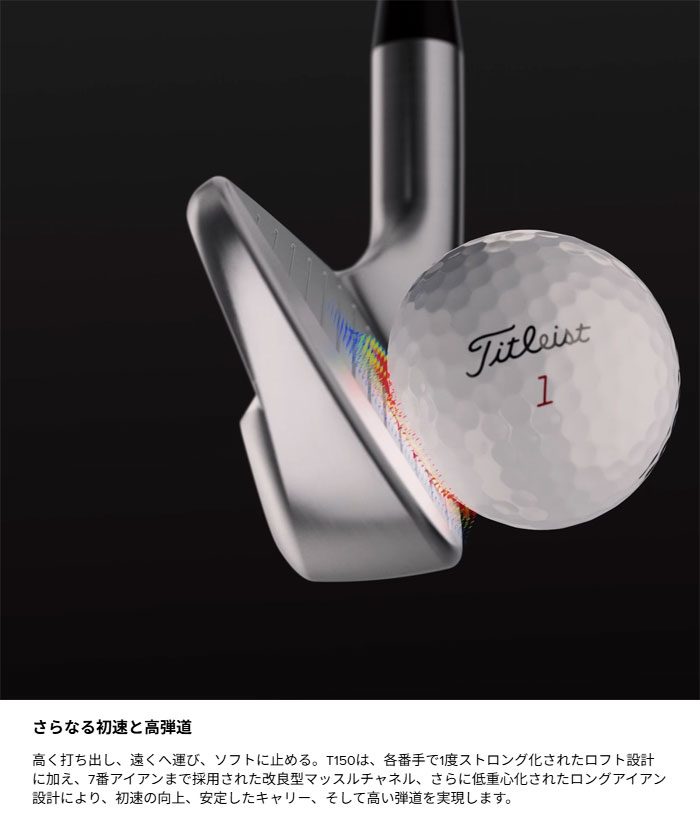 T-Series タイトリスト ゴルフ アイアン T150 Forged Irons 6本セット