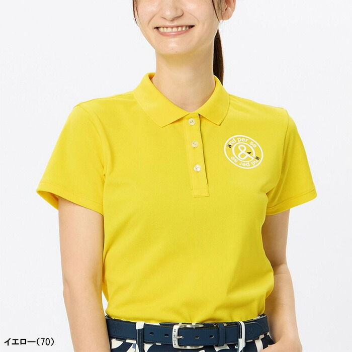 and per se（アンパスィ） レディース 半袖 ポロシャツ SWING DRY