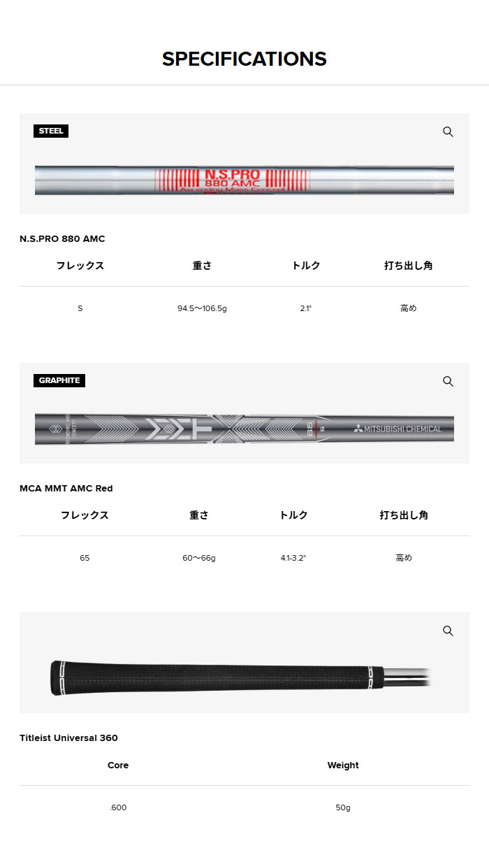 T-Series タイトリスト ゴルフ アイアン T350 6本セット（#6-W48） N.S