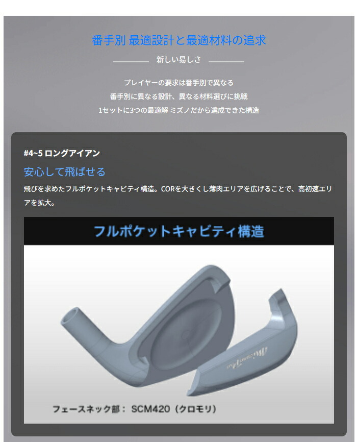 MIZUNO GOLF ミズノ Mizuno Pro M-13 アイアン 6本セット（No.5〜9、PW