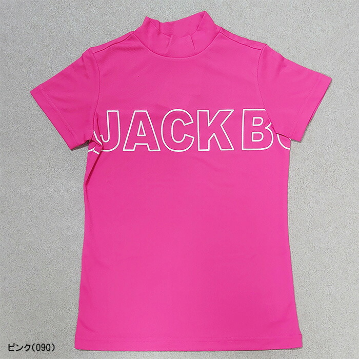 Jack Bunny!!（ジャックバニー） レディース 半袖 モックネックシャツ