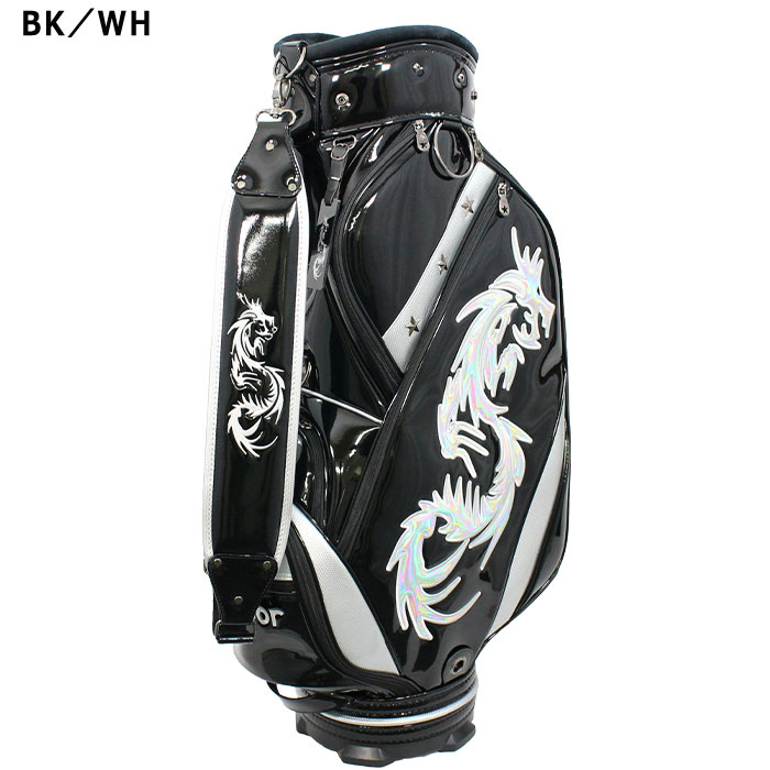 ADVISOR/アドバイザー キャディバッグ9型【ブラック】超美品！ advisor（アドバイザー） ゴルフ 9.0型 昇龍 キャディバッグ ADB-2023