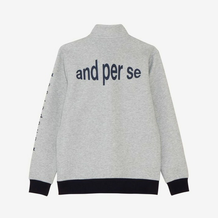 and per se（アンパスィ） 長袖 フルジップブルゾン ショット
